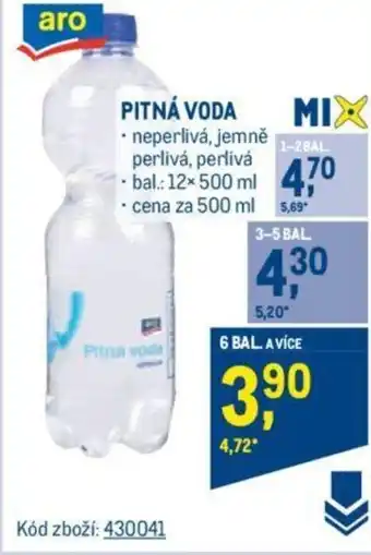 Makro PITNÁ VODA nabídka