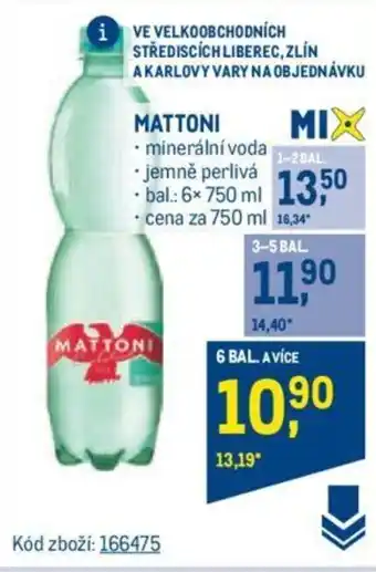 Makro MATTONI nabídka