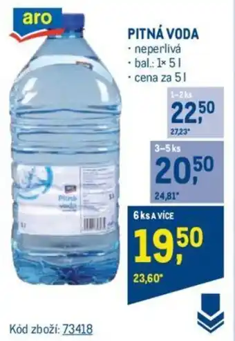 Makro PITNÁ VODA nabídka