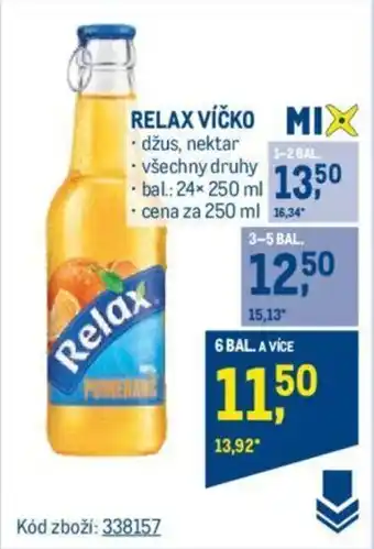 Makro RELAX VÍČKO nabídka