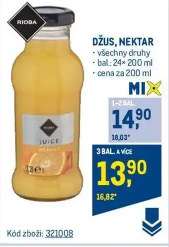 Makro DŽUS, NEKTAR nabídka
