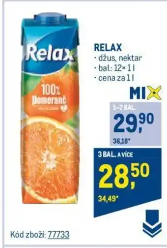 Makro RELAX nabídka