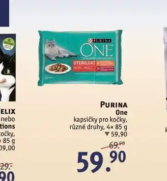 Rossmann Purina one kapsičky pro kočky nabídka