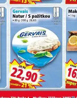 Norma Gervais natur / s pažitkou nabídka