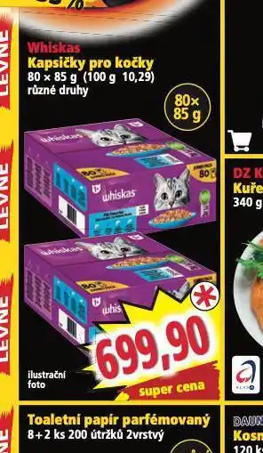 Norma Whiskas kapsičky pro kočky nabídka