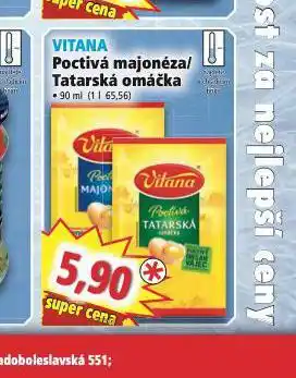 Norma Vitana poctivá majonéza, tatarská omáčka nabídka