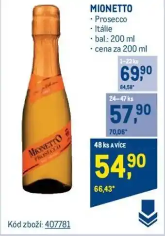 Makro MIONETTO nabídka