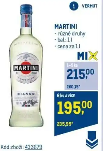 Makro MARTINI nabídka