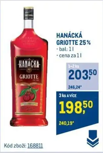 Makro HANÁCKÁ GRIOTTE 25% nabídka