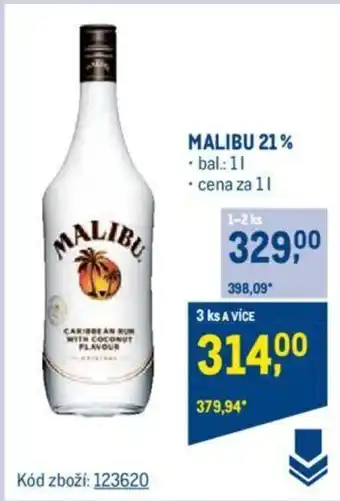 Makro MALIBU 21% nabídka