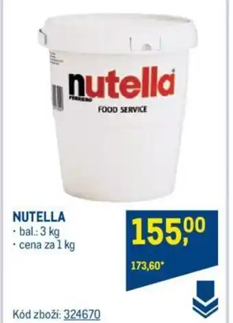 Makro NUTELLA nabídka
