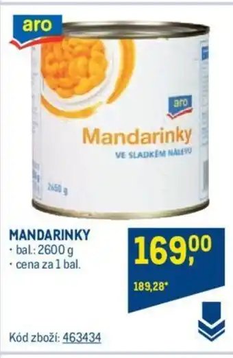 Makro MANDARINKY nabídka