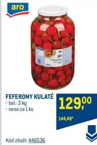 Makro FEFERONY KULATÉ nabídka