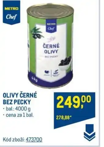 Makro OLIVY ČERNÉ BEZ PECKY nabídka