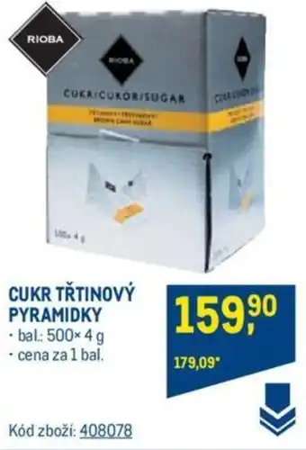 Makro CUKR TŘTINOVÝ PYRAMIDKY nabídka