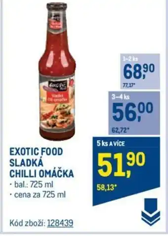 Makro EXOTIC FOOD SLADKÁ CHILLI OMÁČKA nabídka