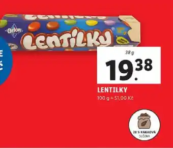 Lidl LENTILKY nabídka