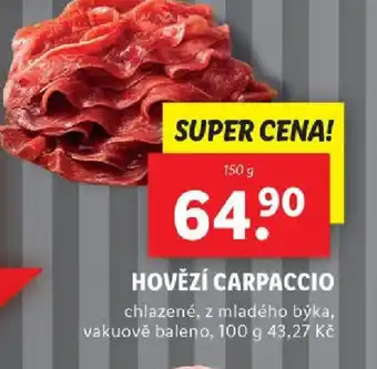 Lidl HOVĚZÍ CARPACCIO nabídka