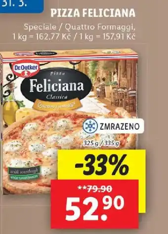 Lidl PIZZA FELICIANA nabídka