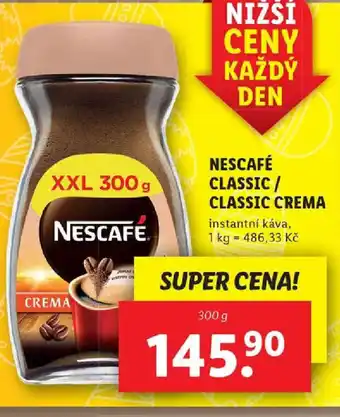 Lidl NESCAFÉ CLASSIC / CLASSIC CREMA nabídka