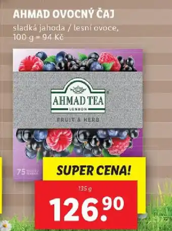 Lidl AHMAD OVOCNÝ ČAJ nabídka