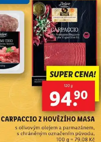 Lidl CARPACCIO Z HOVĚZÍHO MASA nabídka