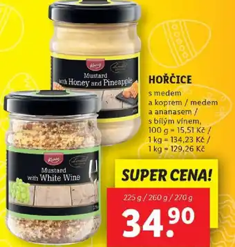 Lidl HOŘČICE nabídka