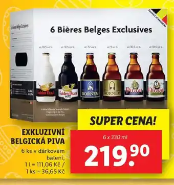 Lidl EXKLUZIVNÍ BELGICKÁ PIVA nabídka