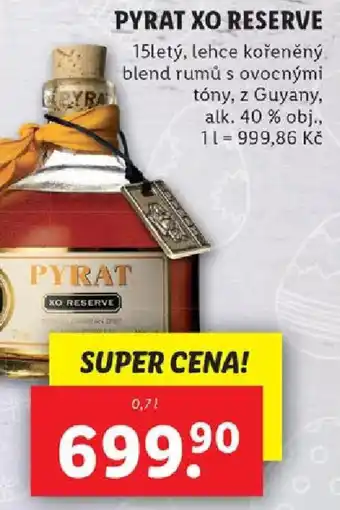 Lidl PYRAT XO RESERVE 0.7L nabídka