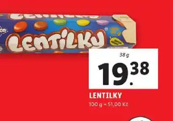 Lidl LENTILKY nabídka
