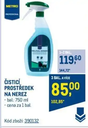 Makro ČISTICÍ PROSTŘEDEK NA NEREZ nabídka