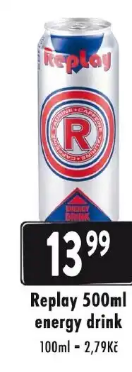Qanto Replay 500ml energy drink nabídka