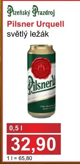 PLUS JIP Pilsner Urquell světlý ležák 0.5L nabídka