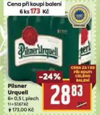 Billa Pilsner Urquell nabídka