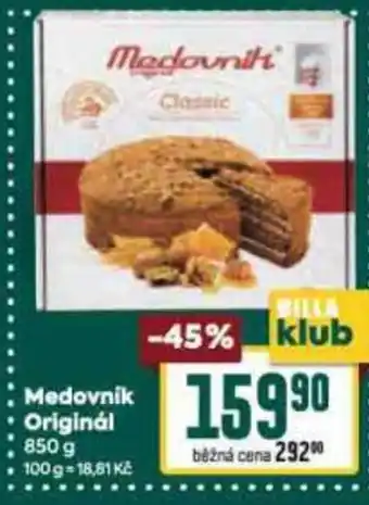 Billa Medovnik Originál 850 g nabídka