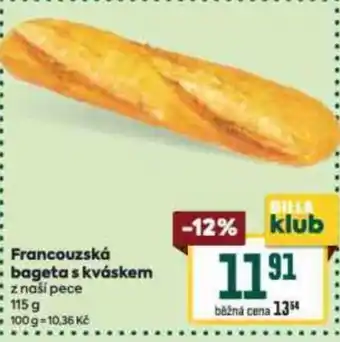 Billa Francouzská bageta s kváskem nabídka