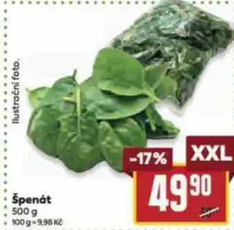 Billa Špenát 500 g nabídka