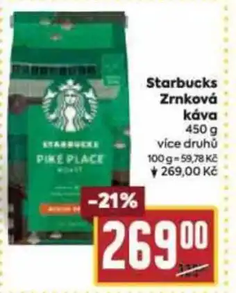 Billa Starbucks Zrnková Κάνα nabídka