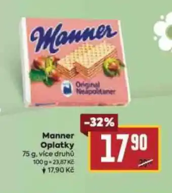Billa Manner Oplatky nabídka
