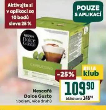 Billa Nescafé Dolce Gusto nabídka