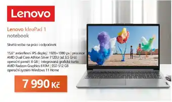 Expert Lenovo IdeaPad 1 notebook nabídka