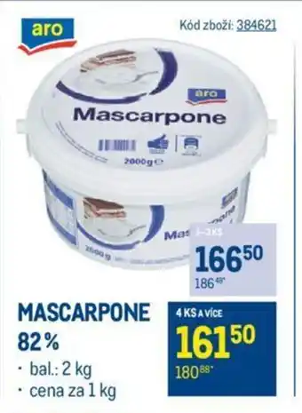 Makro MASCARPONE 82% nabídka