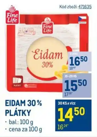 Makro EIDAM 30% PLÁTKY nabídka