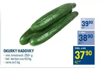 Makro OKURKY HADOVKY nabídka