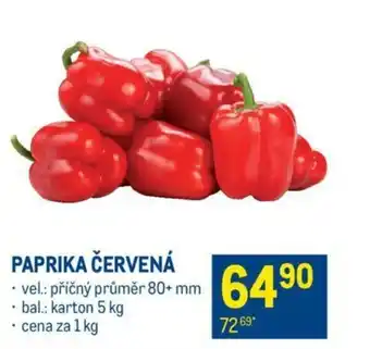 Makro PAPRIKA ČERVENÁ nabídka