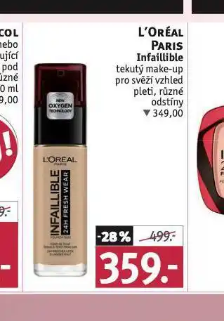 Rossmann Loreal paris tekutý make-up nabídka