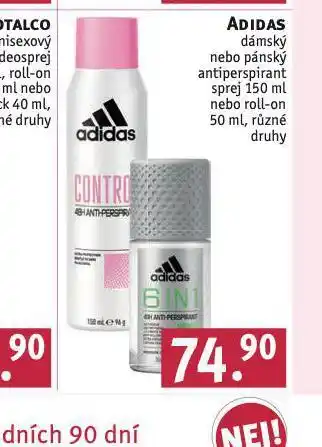 Rossmann Adidas antiperspirant nabídka