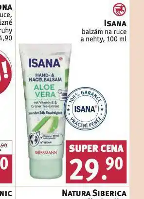 Rossmann Isana balzám na ruce a nehty nabídka