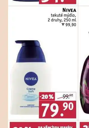 Rossmann Nivea tekuté mýdlo nabídka