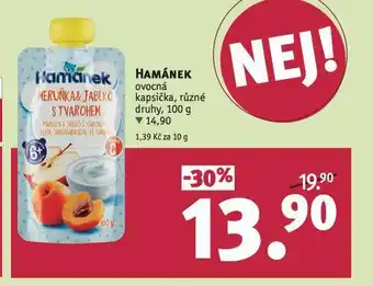 Rossmann Hamánek ovocná kapsička nabídka